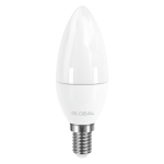 Світлодіодна LED лампа GLOBAL Свічка C37 CL-F 5W яскраве світло 4000К E14 (1-GBL-234)