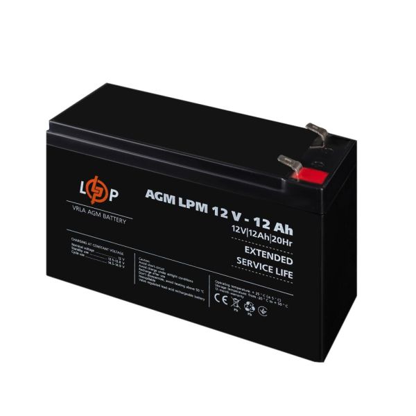 Аккумулятор свинцово-кислотный AGM LP LogicPower LPM 12V - 12Ah