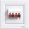 Аудиорозетка белая двойная Asfora Schneider Electric EPH5700121