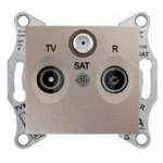 Розетка TV/R/SAT проходная титан Sedna Schneider Electric SDN3501268