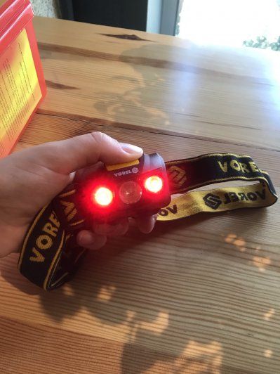 Фонарь светодиодный налобный 1+2 LED Vorel 88675