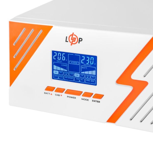 ИБП LP LogicPower LPM-PSW-1500VA 1050Вт White с правильной синусоидой 12V