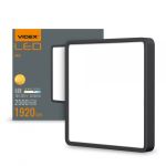 Світильник накладний квадрат VIDEX 24W 5000K Black  LED