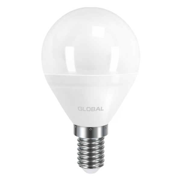 Світлодіодна LED лампа GLOBAL G45 F 5W яскраве світло 4000К E14 (1-GBL-244)