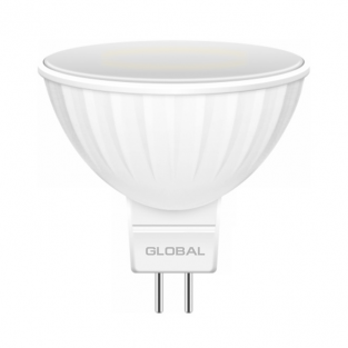 Світлодіодна LED лампа GLOBAL MR16 3W яскраве світло 4000К GU5.3 (1-GBL-112)