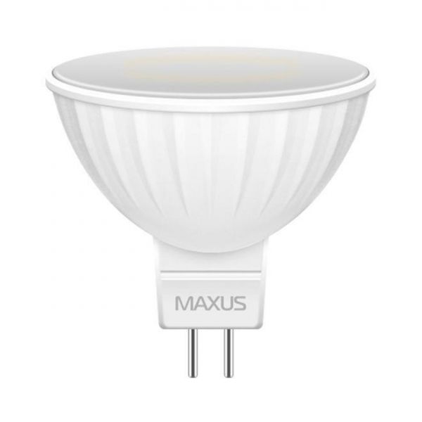 Світлодіодна LED лампа MAXUS MR16 8W тепле світло 220V GU5.3 (1-LED-515)