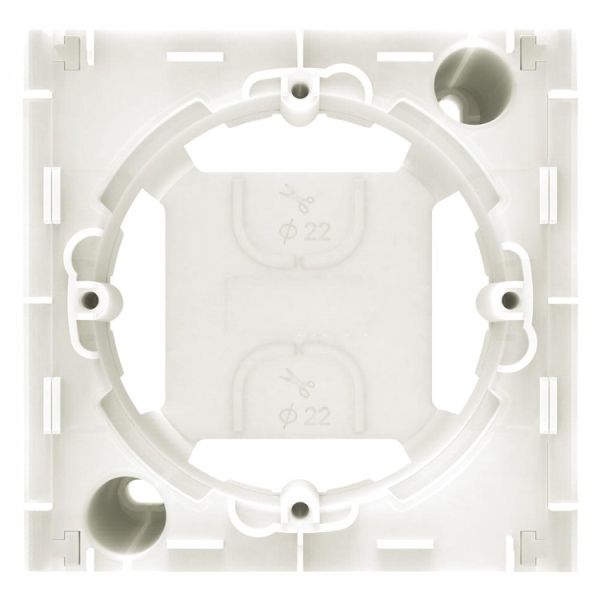 Коробка для наружного монтажа розеток и выключателей Ardero EF111-W Soft IP20 белый