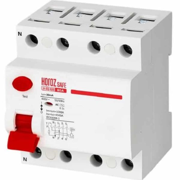 УЗО Horoz SAFE 80А 30mA 4P