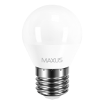 Світлодіодна LED лампа MAXUS G45 F 8W 3000K тепле світло 220V E27 (1-LED-5413)