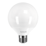 Світлодіодна LED лампа (куля) MAXUS G95 15W 4100K яскраве світло 220V E27 (1-LED-904)