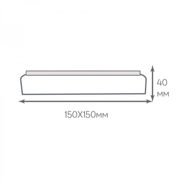 Світильник накладний Ardero led al806ard 18Вт 5000К 1530Лм IP40 зоряне небо