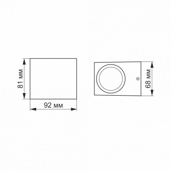 LED Світильник архітектурний AR011G IP54 VIDEX GU10