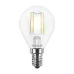 Світлодіодна LED лампа MAXUS (філамент) G45 FM 4W яскраве світло 220V E14 (1-LED-548-01)