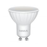 Світлодіодна LED лампа MAXUS MR16 5W тепле світло 220V GU10 (1-LED-517)