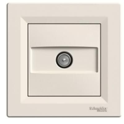Розетка телевизионная TV конечная кремовая Asfora Schneider Electric EPH3200123 
