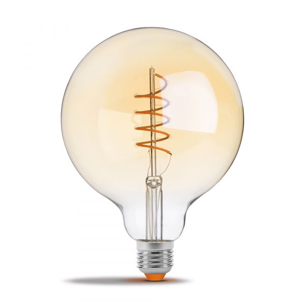 LED лампа VIDEX Filament G125FASD 5W E27 2200K диммерная бронза