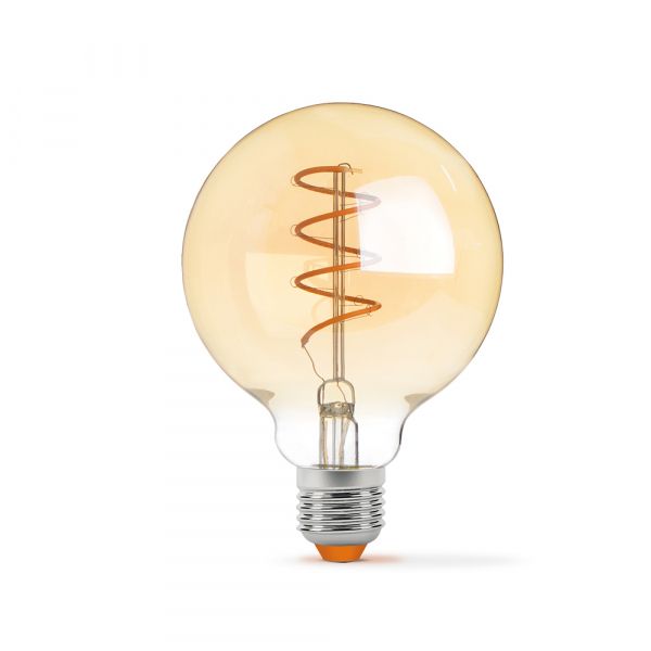 LED лампа VIDEX Filament G95FASD 5W E27 2200K диммерная бронза