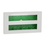 Блок unica system + скрытая установка 2х10 антибактериальный NU171020 Schneider Electric