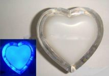 Нічник світлодіодний Lemanso Серце блакитне 3 LED NL4