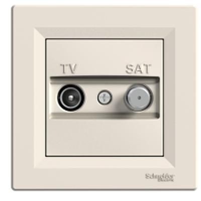 Розетка TV-SAT конечная кремовая Asfora Schneider Electric EPH3400123