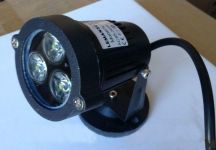 Світильник LED садовий Lemanso 3LED 3W 6500K чорний / LM978