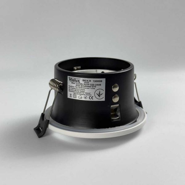 Светильник точечный встроенный Violux Ibiza-R 35W GU10 220V IP44 круг белый