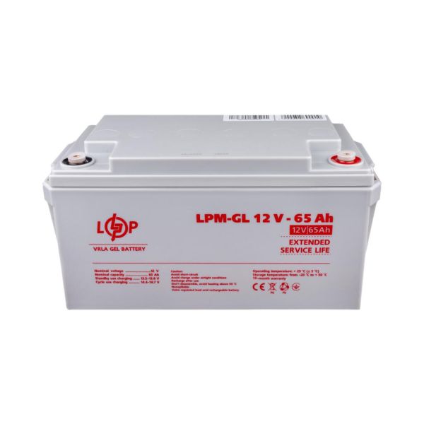 Акумулятор гелевий  LP LogicPower LPM-GL 12V - 65Ah