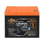 Аккумулятор LiFePO4 LP LogicPower 25,6V-50Ah 1280Wh BMS 80A-50А пластик Smart BT