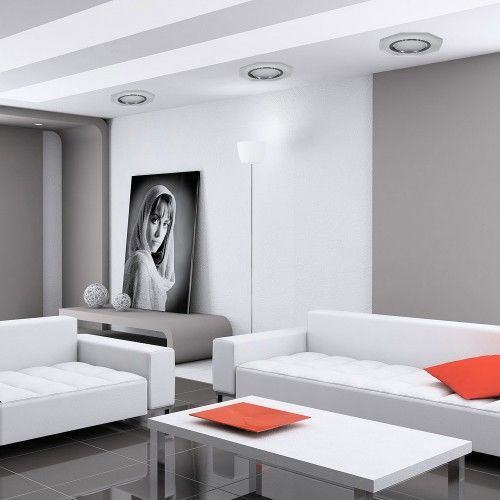 Встроенный светильник Feron CD8020 с LED подсветкой