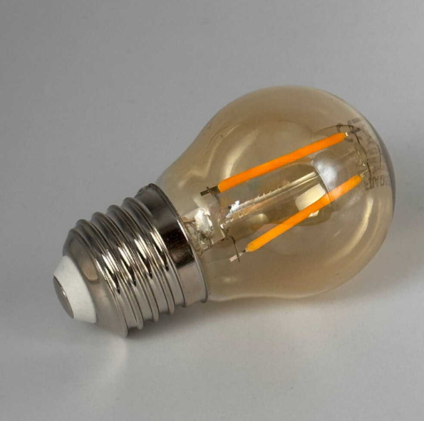 Лампа Led Violux Filament G45 2W E27 2200K 230V 45х76mm