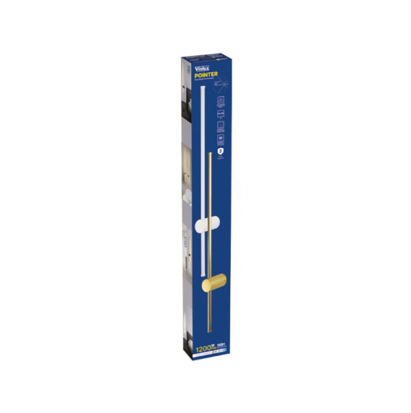 Світильник настінний Violux Pointer Led 16W 3000-4200-6000K IP20 золото