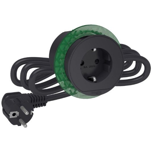 Блок розеток 1х (2К+З) Антрацит INS44001 Schneider Electric