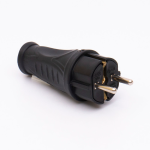 Вилка каучукова пряма 405 2Р+РЕ IP44