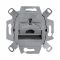 Механизм розетки 1хRJ45 6 категория UTP Merten MTN4530-0000