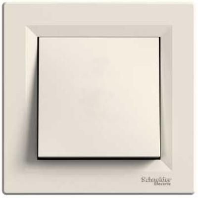 Выключатель одноклавишный кремовый Asfora Schneider Electric EPH0100123