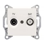 Розетка TV-SAT проходная 4dB, слоновая кость Sedna Schneider Electric SDN3401923 