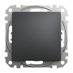 Одноклавішний вимикач, Чорний, Sedna Design&Elements, SDD114101 Schneider Electric
