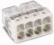 2273-248 Клема WAGO COMPACT для розпод коробок 8X2,5, прозора/сіра з пастою