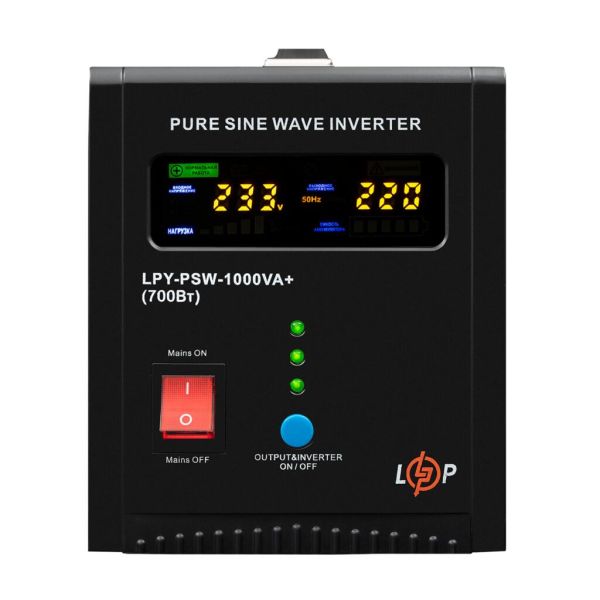 ИБП LP LogicPower LPY-PSW-1000VA+ 700Вт 10A-20A с правильной синусоидой 12V