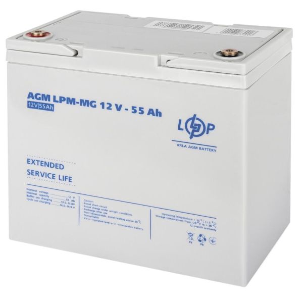 Аккумулятор мультигелевый AGM LP LogicPower LPM-MG 12V-55Ah