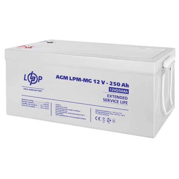 Акумулятор мультигелевий AGM LP LogicPower LPM-MG 12V - 250Ah