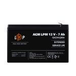 Аккумулятор свинцово-кислотный AGM LP LogicPower LPM 12V - 7Ah