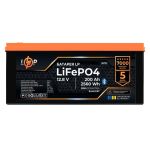 Аккумулятор LiFePO4 LP LogicPower 12,8V-200Ah 2560Wh BMS 200A-100А пластик Smart BT