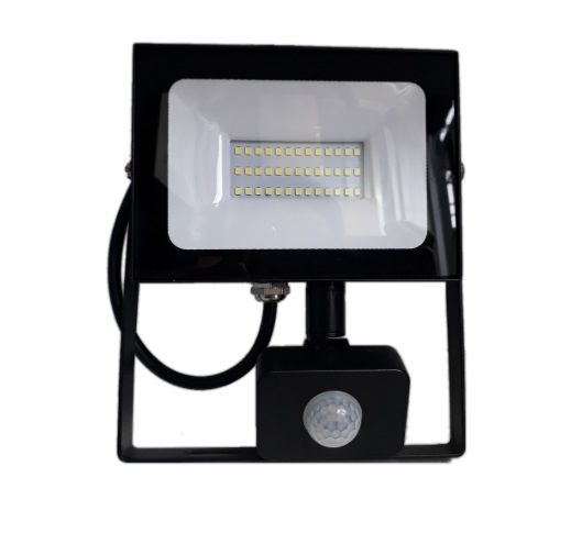 Прожектор світлодіодний з датчиком руху Lemanso 50W 6500K IP65 LMPS57