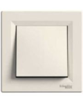 Выключатель 1-клавишный влагозащищенный кремовый IP44 Asfora Schneider Electric EPH0100223