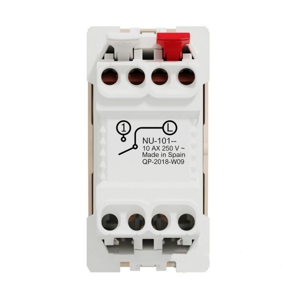 NU310118 Вимикач 1-клавішний схема 1, 10А, 1 модуль Schneider Electric Unica New білий