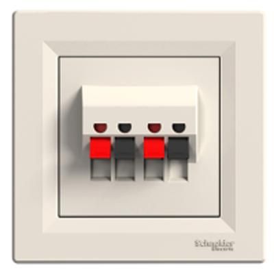 Аудиорозетка двойная кремовая Asfora Schneider Electric EPH5700123