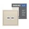 Компьютерная розетка двойная Ardero Soft механизм ER152PC-C шампань