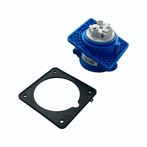 Розетка промислова кутова 3x32A 230V IP44 TP electric 3124-309-0900 синій