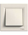 Выключатель 1-клавишный влагозащищенный кремовый IP44 Asfora Schneider Electric EPH0100223